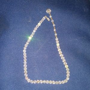 Antique Crystal Necklace 12"